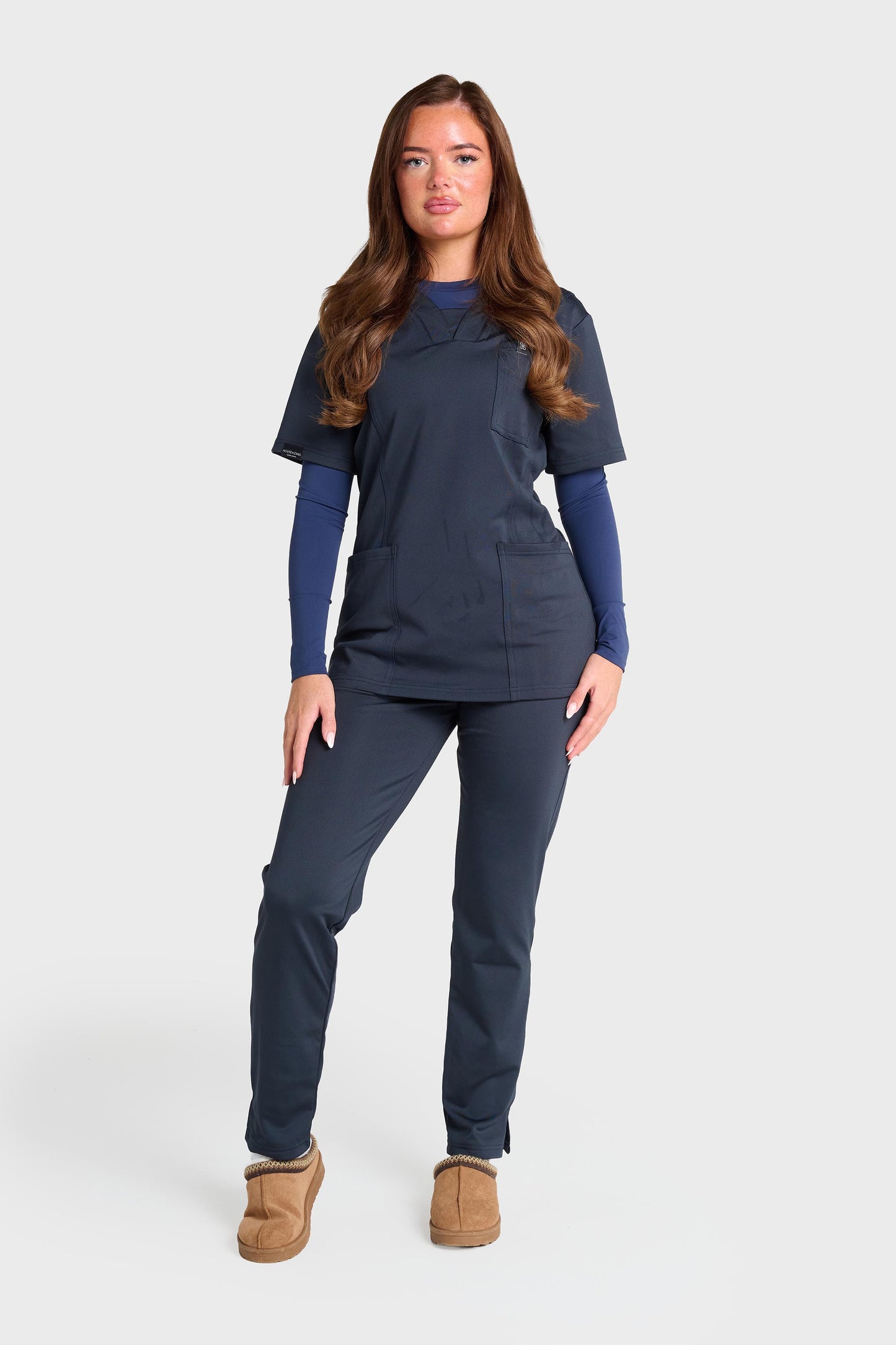 Blue Natasha Ultimate Comfort Fleece-Lined Top
