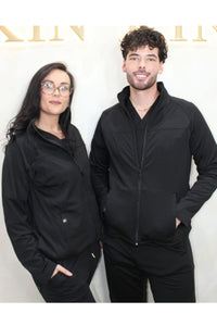 Fleece-Lined Scrub Jacket