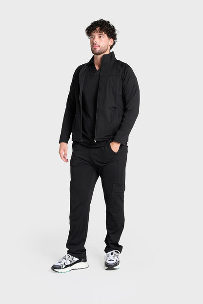 Black Ultimate Comfort Fleece-Lined Jacket