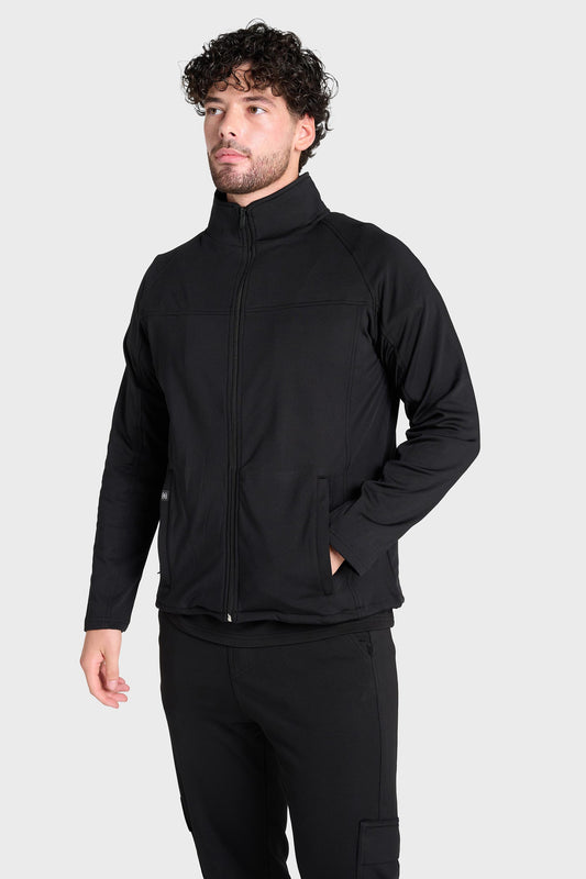 Black Ultimate Comfort Fleece-Lined Jacket