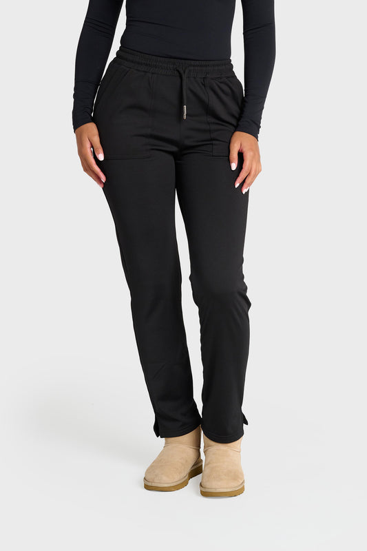 Black Natasha Ultimate Comfort Fleece-Lined Trouser