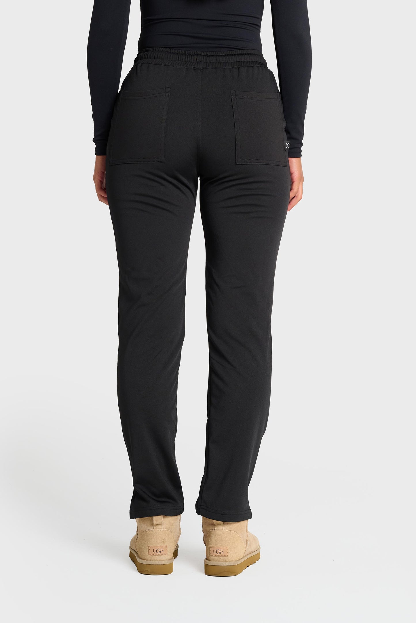 Black Natasha Ultimate Comfort Fleece-Lined Trouser
