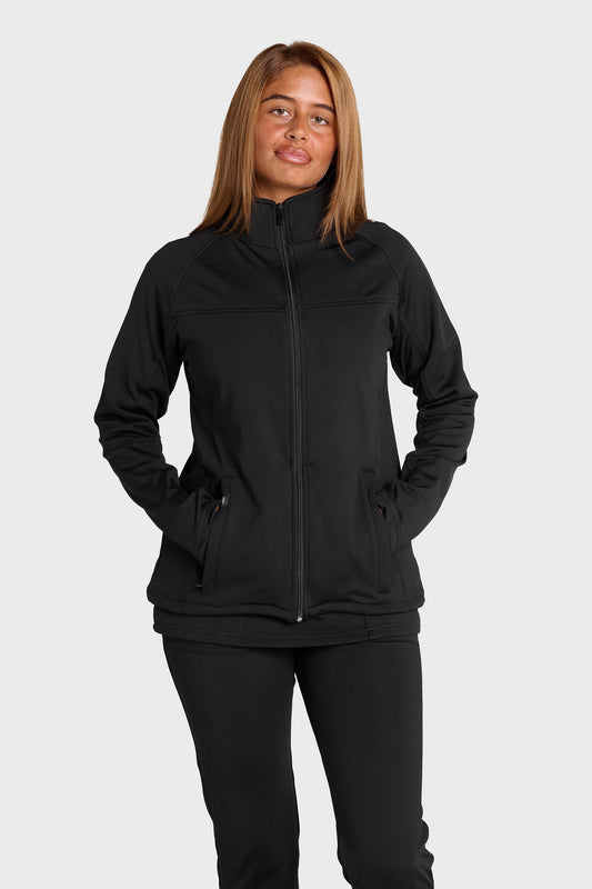 Black Ultimate Comfort Fleece-Lined Jacket
