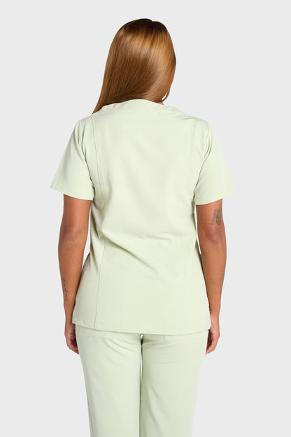 Pistachio Natasha Scrub Top