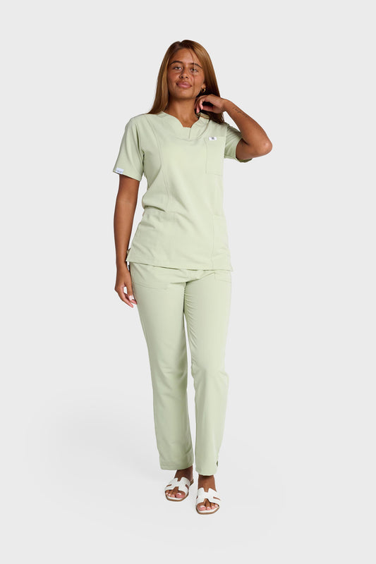 Pistachio Natasha Scrub Trouser