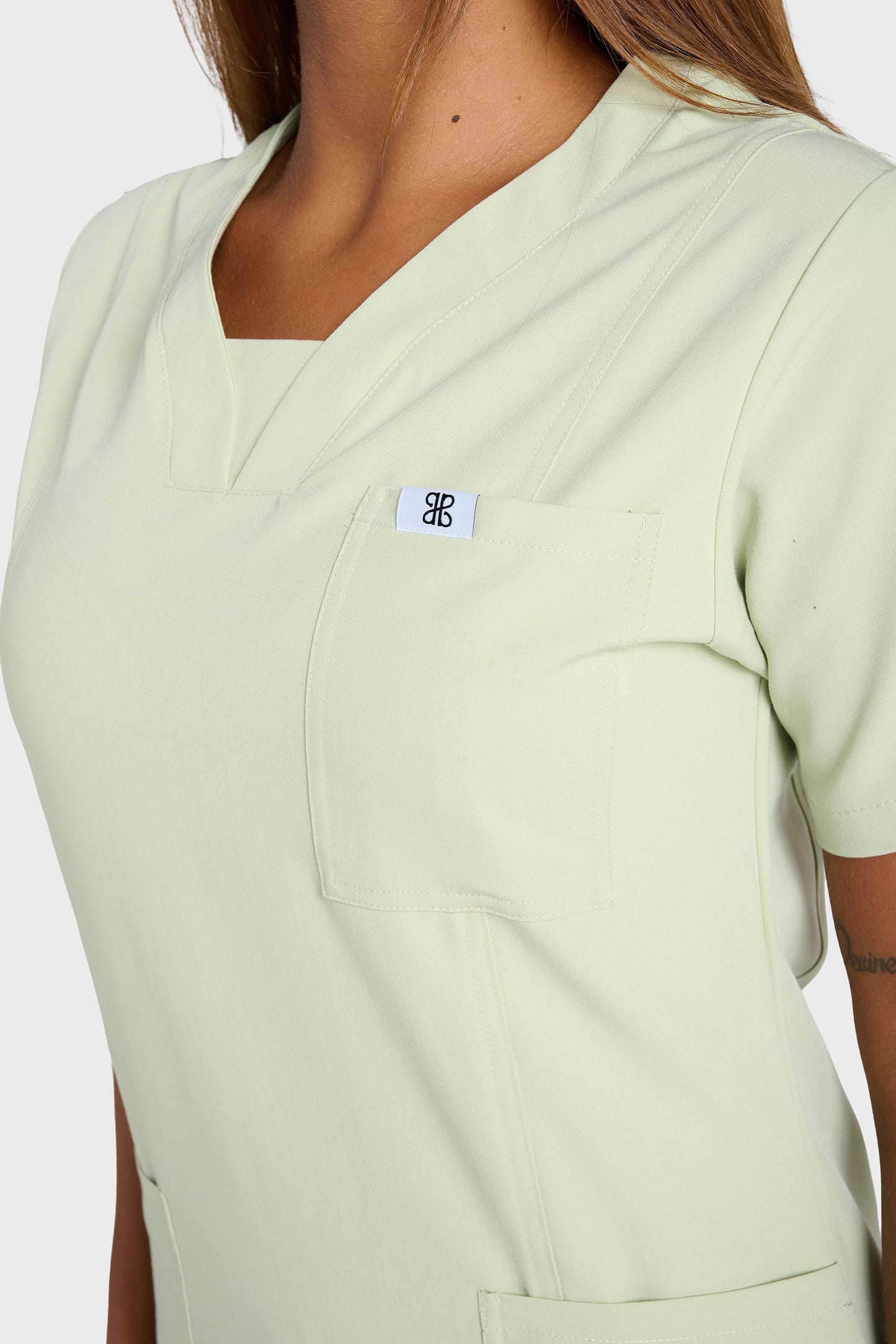 Pistachio Natasha Scrub Top