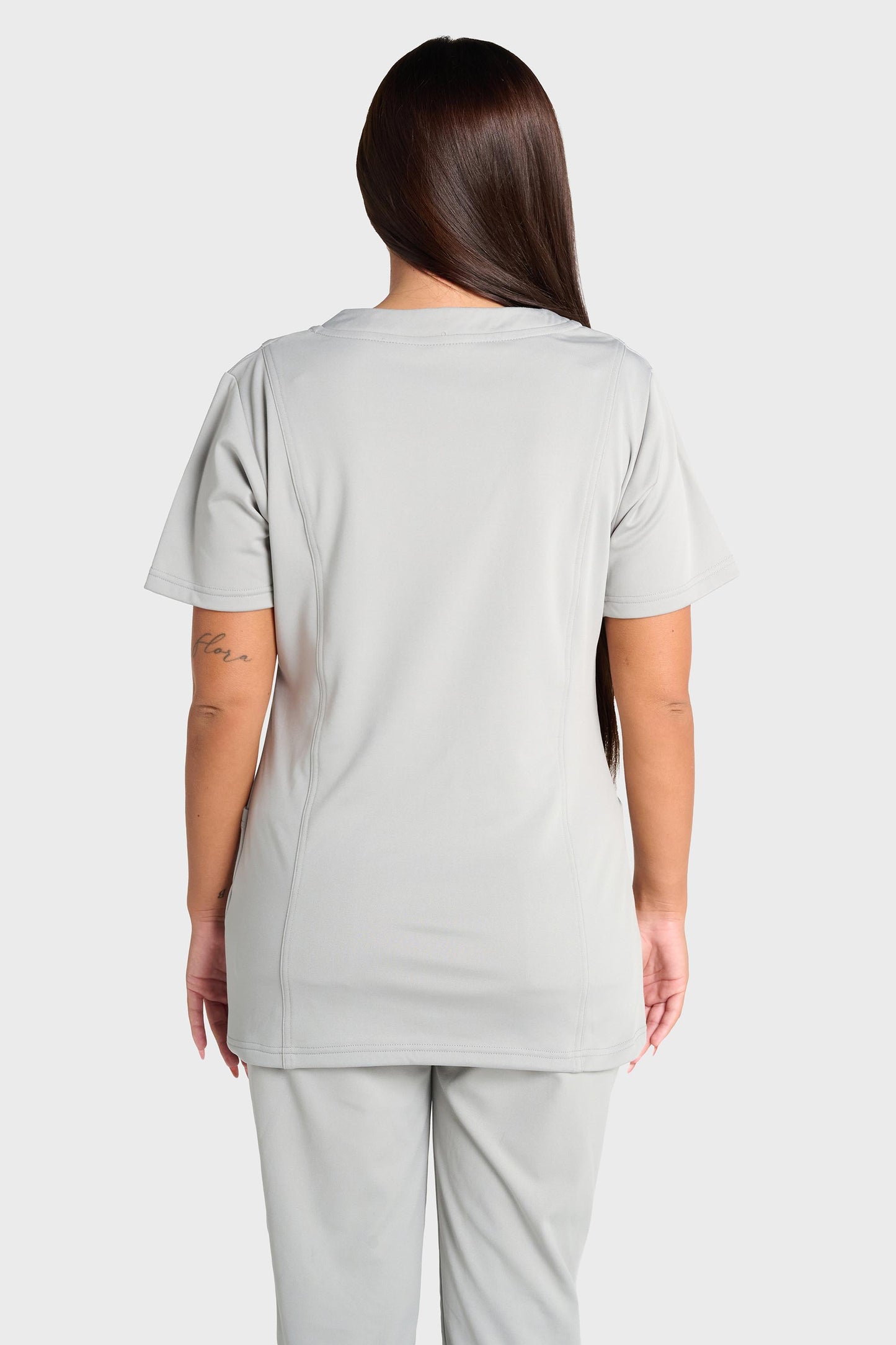 Grey Natasha Ultimate Comfort Fleece-Lined Top