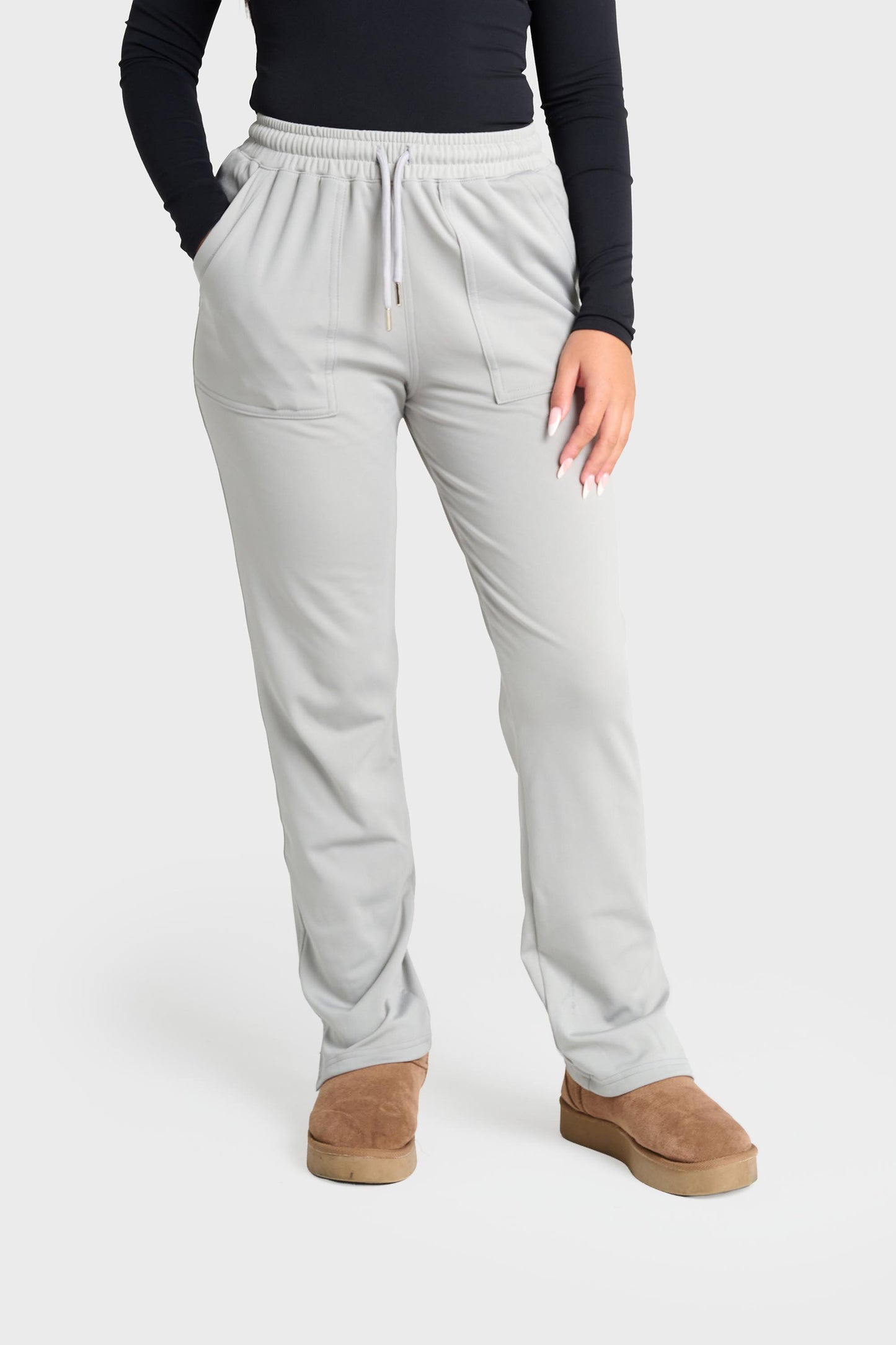 Grey Natasha Ultimate Comfort Fleece-Lined Trouser