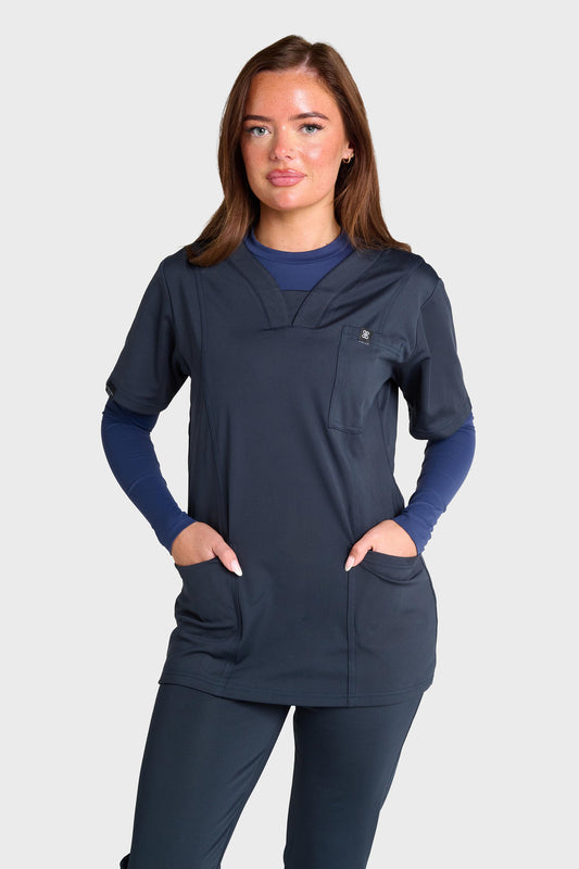 Blue Natasha Ultimate Comfort Fleece-Lined Top