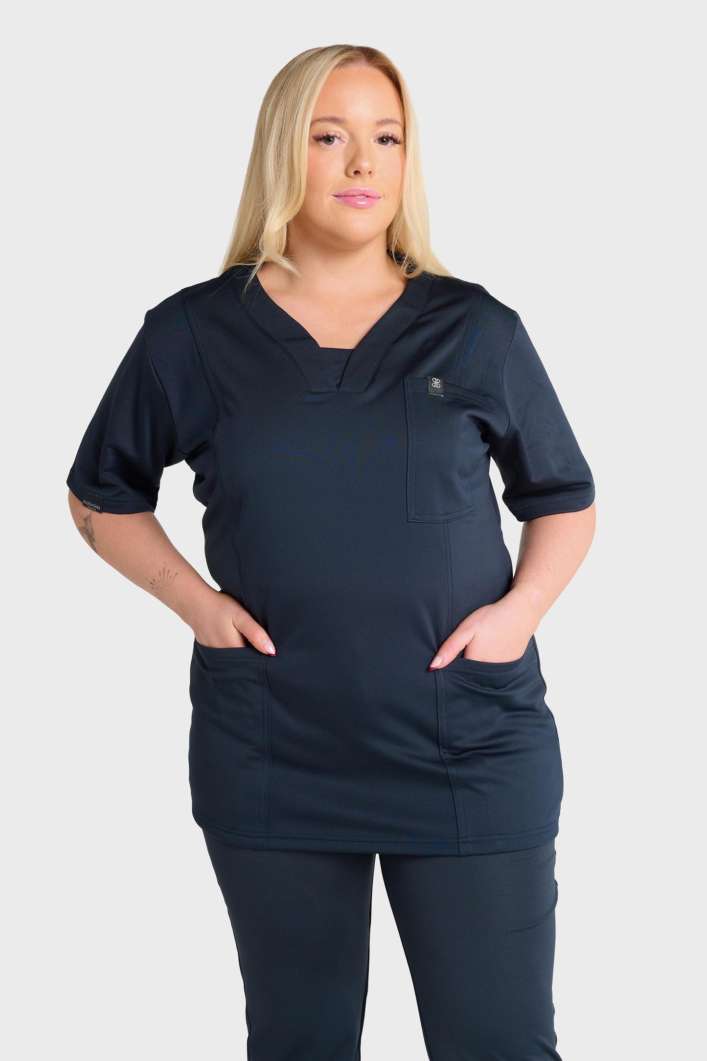Blue Natasha Ultimate Comfort Fleece-Lined Top