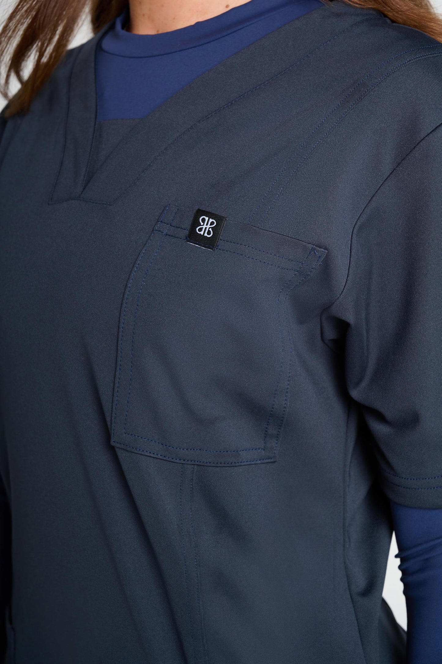 Blue Natasha Ultimate Comfort Fleece-Lined Top