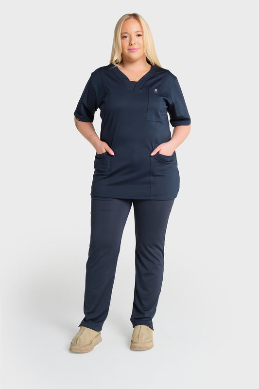 Blue Natasha Ultimate Comfort Fleece-Lined Top