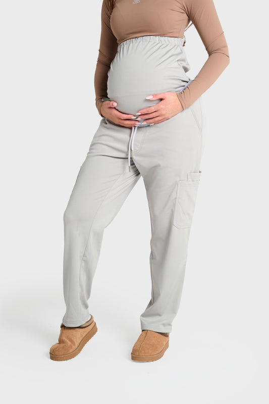 Grey Maternity Ultimate Comfort Fleece-Lined Trouser