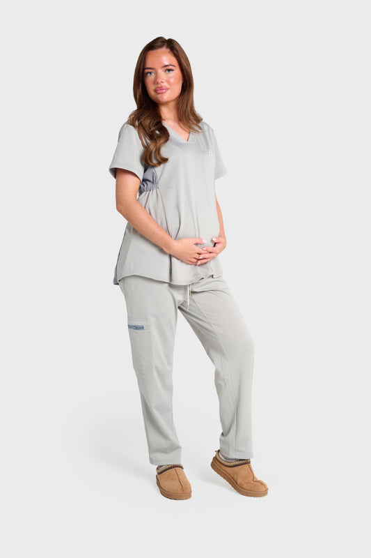 Grey Maternity Ultimate Comfort Fleece-Lined Trouser
