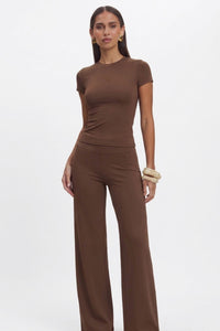 Formé Embossed Icon Wide Leg Trouser