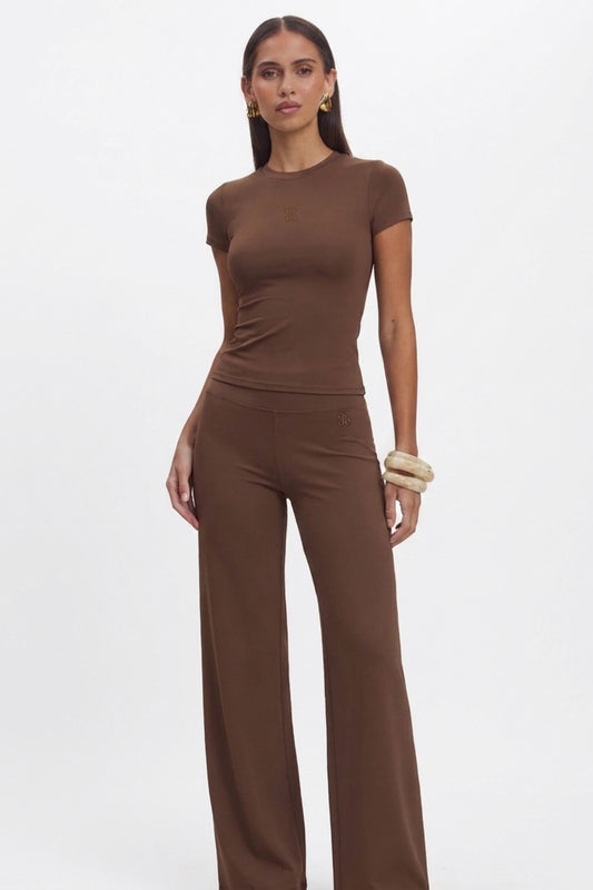 Formé Embossed Icon Wide Leg Trouser